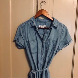 H&M classic denim shirt dress